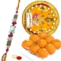 Laddoo and Rakhi Thali