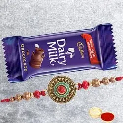 Cadbury Milk Chocolates with Fancy Rakhi