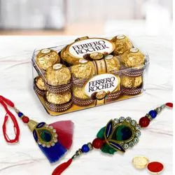 Bhaiya Bhabhi Rakhi with Ferrero Rocher Chocolates