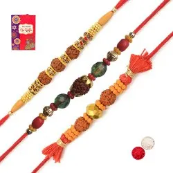 Excellent Bead Rudraksha Rakhi