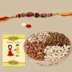 Fancy Rakhi with Assorted Dry Fruits