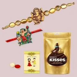 Designer Rakhi n Kids Rakhi with Hersheys Kisses