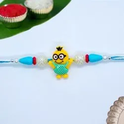 Fancy Kids Rakhi with Roli, Chawal Tilak n Rakhi Card