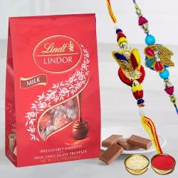Dashing Rakhi Pair with Lindt Chocolates