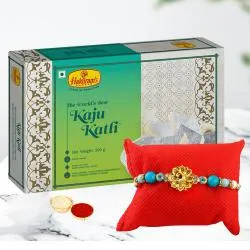 Delicious Kaju Katli Pack with Rakhi N Free Roli Chawal