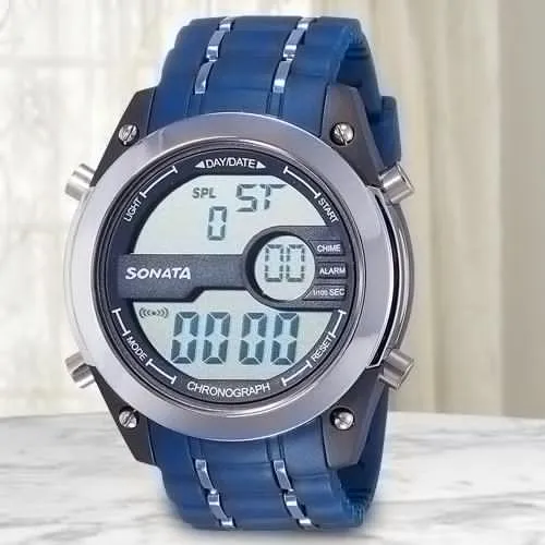 Wonderful Sonata Superfibre Digital Mens Watch