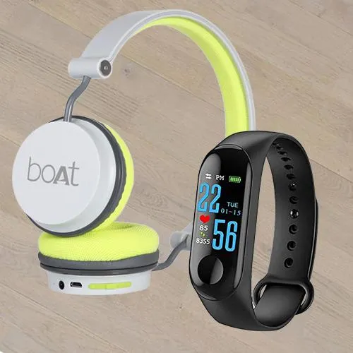 Amazing Smart Watch N Boat On Ear Headphone
