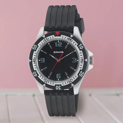 Impressive Sonata Analog Mens Watch