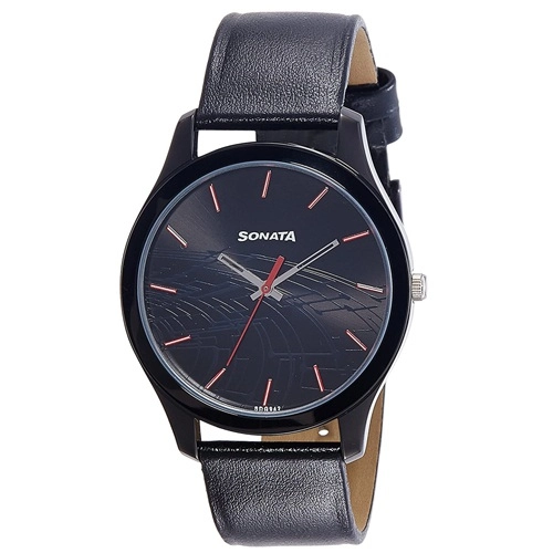 Fabulous Sonata Analog Black Dial Mens Watch