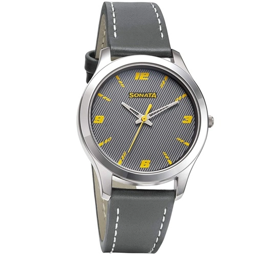 Smart Looking Sonata RPM Analog Grey Dial Mens Watch