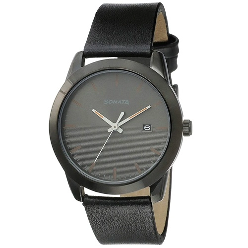 Impressive Sonata Reloaded Analog Grey Dial Mens Watch