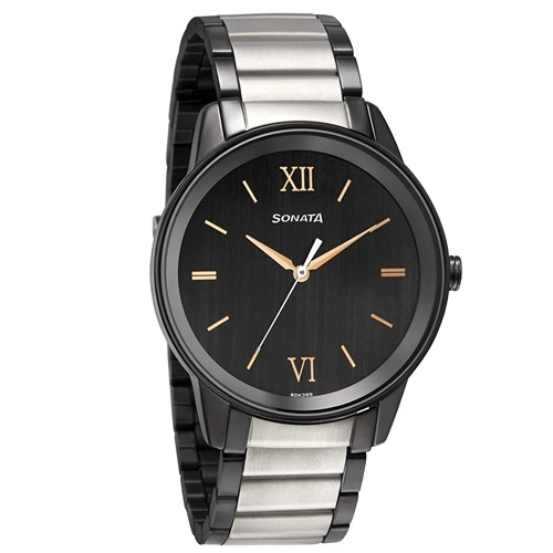 Marvelous Sonata Beyond Black Dial Mens Watch