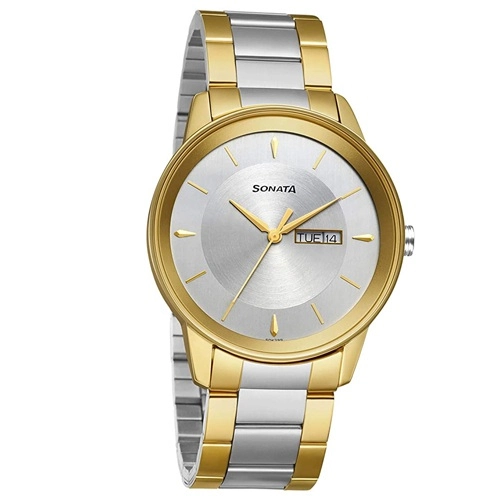 Jazzy Sonata Utsav Silver Dial Mens Watch