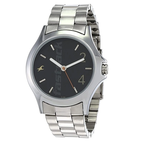 Exclusive  Straight Lines Analog White Dial Mens Watch