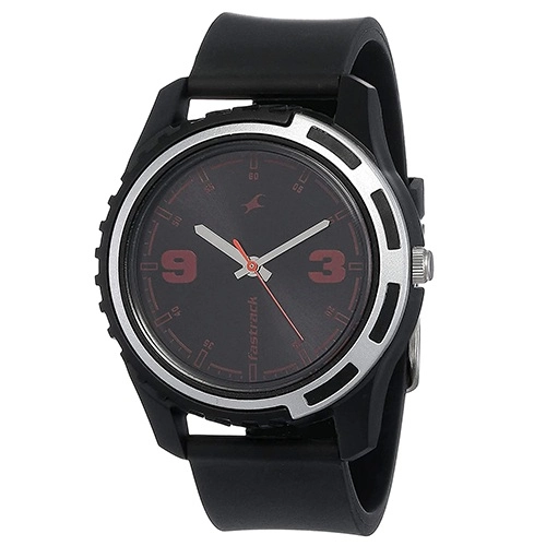 Rocking Fastrack Casual Analog Black Dial Gents Watch