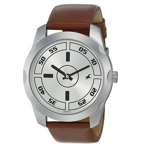 Enigmatic Fastrack Casual Analog Silver Dial Mens Watch