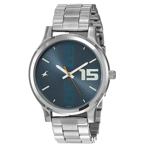 Stylish  Bold Analog Blue Dial Gents Watch