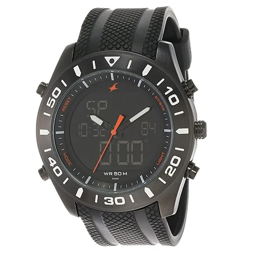 Stunning  Casual Analog Digital Black Dial Gents Watch