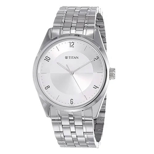 Magnificent Titan Neo Economy Analog Silver Dial Mens Watch