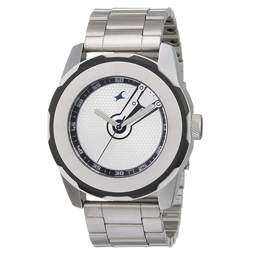 Impressive  Economy 2013 Analog Silver Dial Mens Watch