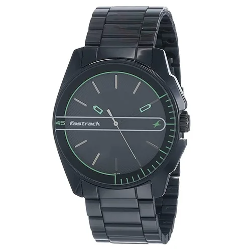 Impressive Fastrack Analog Black Dial Mens Watch