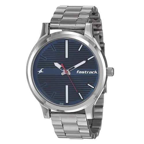 Splendid Fastrack Fundamentals Analog Blue Dial Gents Watch