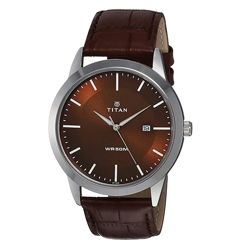 Inspiring Titan Analog Brown Dial Mens Watch