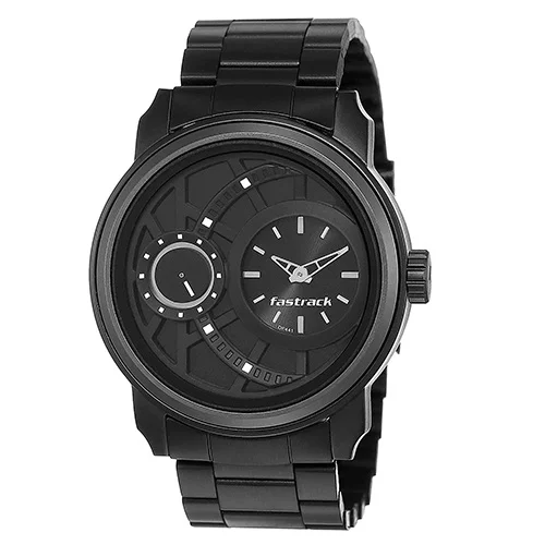 Trendsetting  Black Dial Mens Analog Watch
