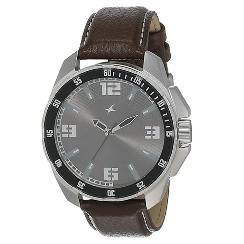Admirable Fastrack Analog Grey Dial Mens Watch