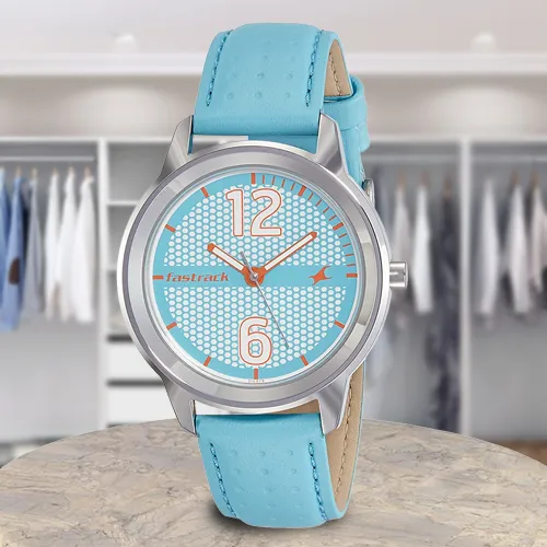 Online Flower Delivery Marvelous Fastrack Loopholes Analog Womens Watch to Chandigarh India