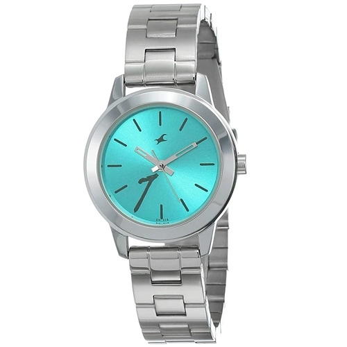 Impressive Fastrack Tropical Waters Green Dial Ladies Watch
