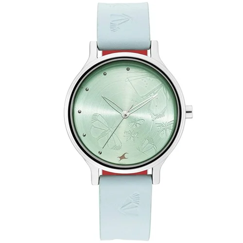 Classy  Round Blue Dial Ladies Watch