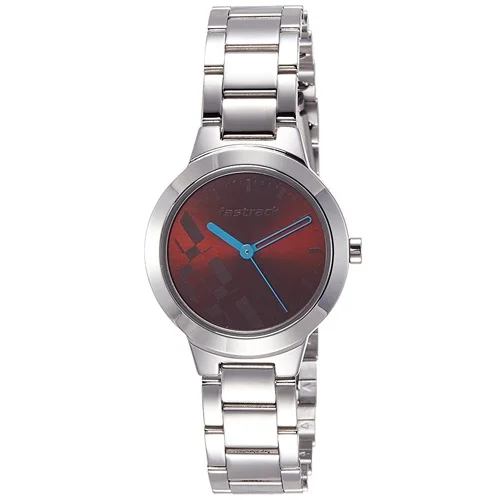 Trendsetting Fastrack Round Brown Dial Analog Womens Watch