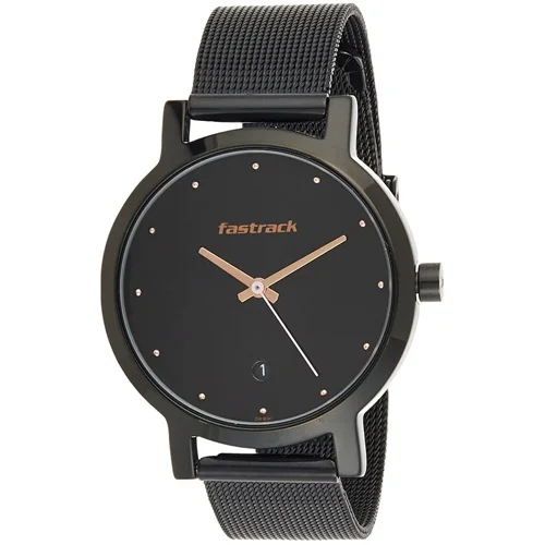 Trendy  Animal Print Round Black Dial Womens Analog Watch