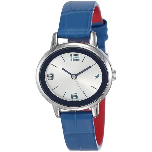 Trendy Fastrack Oval Silver Dial Watch for Ladies