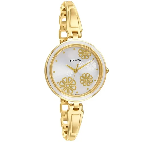 Exclusive Sonata Analog Silver Dial Womens Watch
