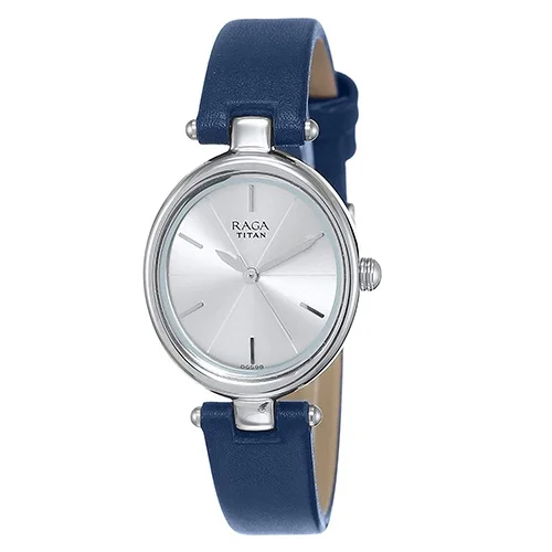 Glamorous Titan Raga Viva Silver Dial Watch for Women