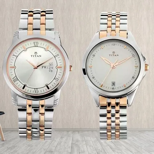 Remarkable Titan Analog Watch for Couple